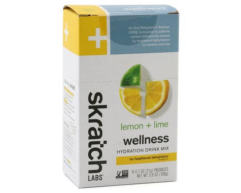 Skratch Labs Wellness Hydration Drink Mix (Lemon Lime) (8 | 0.7oz Packets)